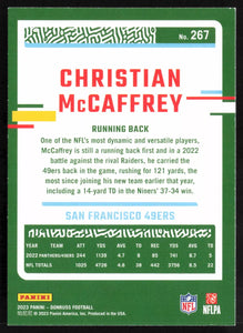 Christian McCaffrey 2023 Donruss Series Mint Card #267