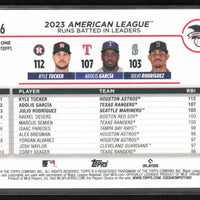 Adolis Garcia/Kyle Tucker/Julio Rodriguez 2024 Topps American League Leaders Series Mint Card #106