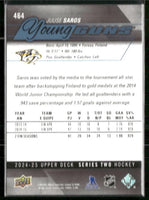 Juuse Saros 2024 2025 Upper Deck Young Renewed Guns Series Card #464
