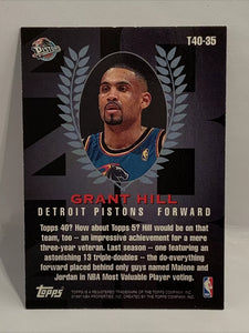 Grant Hill 1997 1998 Topps 40 Series Mint Card #T40-35