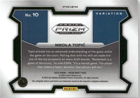 Nikola Topic 2024 2025 Panini Prizm Draft Picks Silver Variation Series Mint Rookie Card #10
