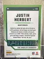 Justin Herbert 2024 Donruss Optic Silver Prizm Series Mint Card #106
