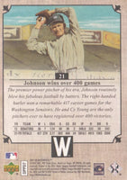 Walter Johnson 2007 UD Masterpieces Series Mint Card #21
