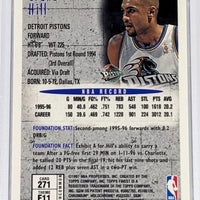 Grant Hill 1996 1997 Topps Finest Foundations Refractor Series Mint Card #271