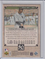 Lou Gehrig 2007 UD Masterpieces Series Mint Card #8
