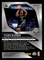 Teaira McCowan 2024 2025 Panini Prizm Cracked Ice WNBA Series Mint Card #105
