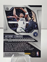 Anthony Edwards 2024 2025 Panini Prizm Series Mint Card #100
