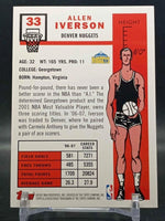 Allen Iverson 2007 2008 Topps 50th Anniversary Variation Mint Card #33
