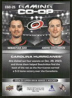 Sebastian Aho/Andrei Svechnikov 2024 2025 Upper Deck Gaming Co-Op Series Mint Card #CGO25
