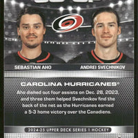 Sebastian Aho/Andrei Svechnikov 2024 2025 Upper Deck Gaming Co-Op Series Mint Card #CGO25