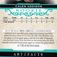 Calen Addison 2021 2022 Upper Deck Artifacts Series Mint Rookie Card #178