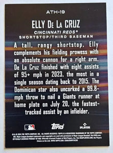 Elly De La Cruz 2024 Topps Around The Horn Series Mint Rookie Card #ATH-19