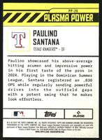 Paulino Santana 2024 Bowman Chrome Plasma Power Series Mint Card  #PP20

