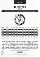 Al Horford 2017 2018 Hoops Series Mint Card #34
