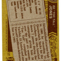 Ed "Too Tall" Jones 1986 Topps Series Card #132