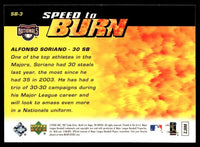 Alfonso Soriano 2006 Upper Deck Speed To Burn Series Mint Card #SB-3
