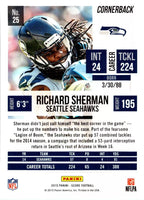 Richard Sherman 2015 Score Mint Card #25
