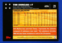 Tim Duncan 2007 2008 Topps 50th Anniversary Mint Card #21
