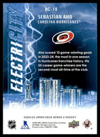 Sebastian Aho 2024 2025 Upper Deck ElectriCITY Series Card #EC-15
