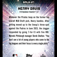 Henry Davis 2024 Topps Stars of MLB Mint Rookie Insert Card #SMLB-27