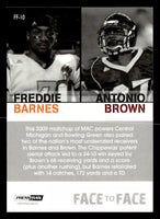 Freddie Barnes / Antonio Brown 2010 Press Pass PE Face to Face Series Mint Card #FF10
