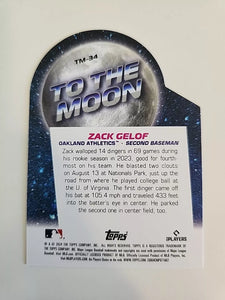 Zack Gelof 2024 Topps Big League To The Moon Die Cuts Series Mint Card #TM-34