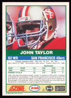 John Taylor 1989 Score Series Mint Card #238
