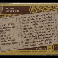 Jackie Slater 1986 Topps Series Card #85