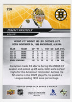 Jeremy Swayman 2024 2025 Upper Deck Series Card #256
