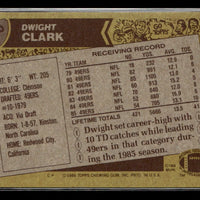 Dwight Clark 1986 Topps Series Card #160