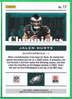 Jalen Hurts 2023 Panini Chronicles Series Mint Card #17
