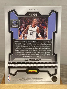 Ja Morant 2023 2024 Panini Prizm Series Mint Card #96