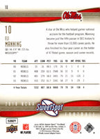 Eli Manning 2010 Upper Deck NCAA Sweet Spot Series Mint Card #10
