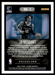 Ja Morant 2020 2021 Panini  Illusions Series Mint Card #1