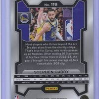 Stephen Curry 2023 2024 Panini Prizm Green Series Mint Card #119