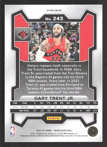 Gary Trent Jr. 2023 2024 Panini Prizm Green Series Mint Card #243