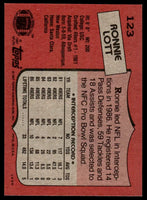 Ronnie Lott 1987 Topps Series Mint Card #123
