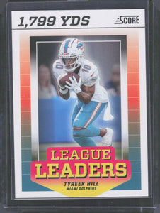 Tyreek Hill 2024 Score League Leaders Series Mint Card #LL-THL