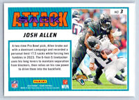 Josh Allen 2024 Score Sack Attack Series Mint Card #3
