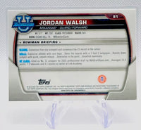 Jordan Walsh 2022 Bowman Chrome University 1st Bowman Card #81
