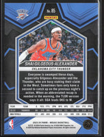 Shai Gilgeous-Alexander 2023 2024 Panini Mosaic Series Mint Card #85
