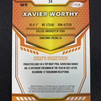 Xavier Worthy 2024 SAGE Silver Series Mint Card #34