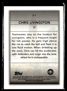 Chris Livingston 2022 Bowman Chrome University Skyscraping Card #S-1