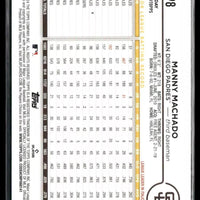 Manny Machado 2024 Topps Holiday Blue Metallic Series Mint Card  #H98