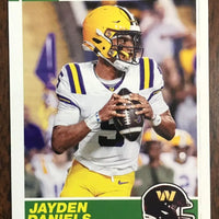 Jayden Daniels 2024 Panini Score 1989 Throwback Series Mint Rookie Card #2