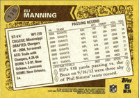 Eli Manning 2013 Topps Archives Series Mint Card #115
