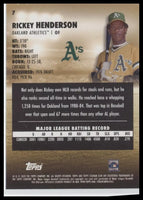 Rickey Henderson 2023 Stadium Club Series Mint Card #7
