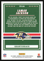 Lamar Jackson 2021 Panini Chronicles Card  #STS-LJA

