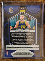 Stephen Curry 2023 2024 Panini Mosaic Mint Card #3
