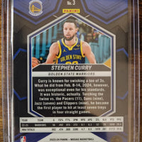 Stephen Curry 2023 2024 Panini Mosaic Mint Card #3